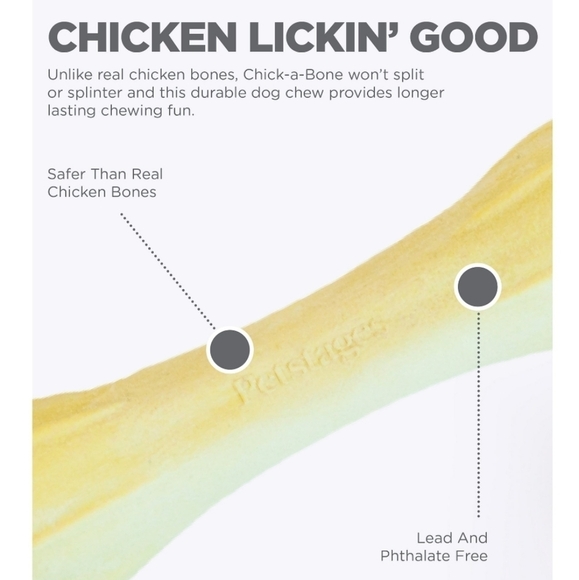 NWT set of 4 Petstages Chick-A-Bone dog bone chew chicken flavor Size small - Picture 2 of 6